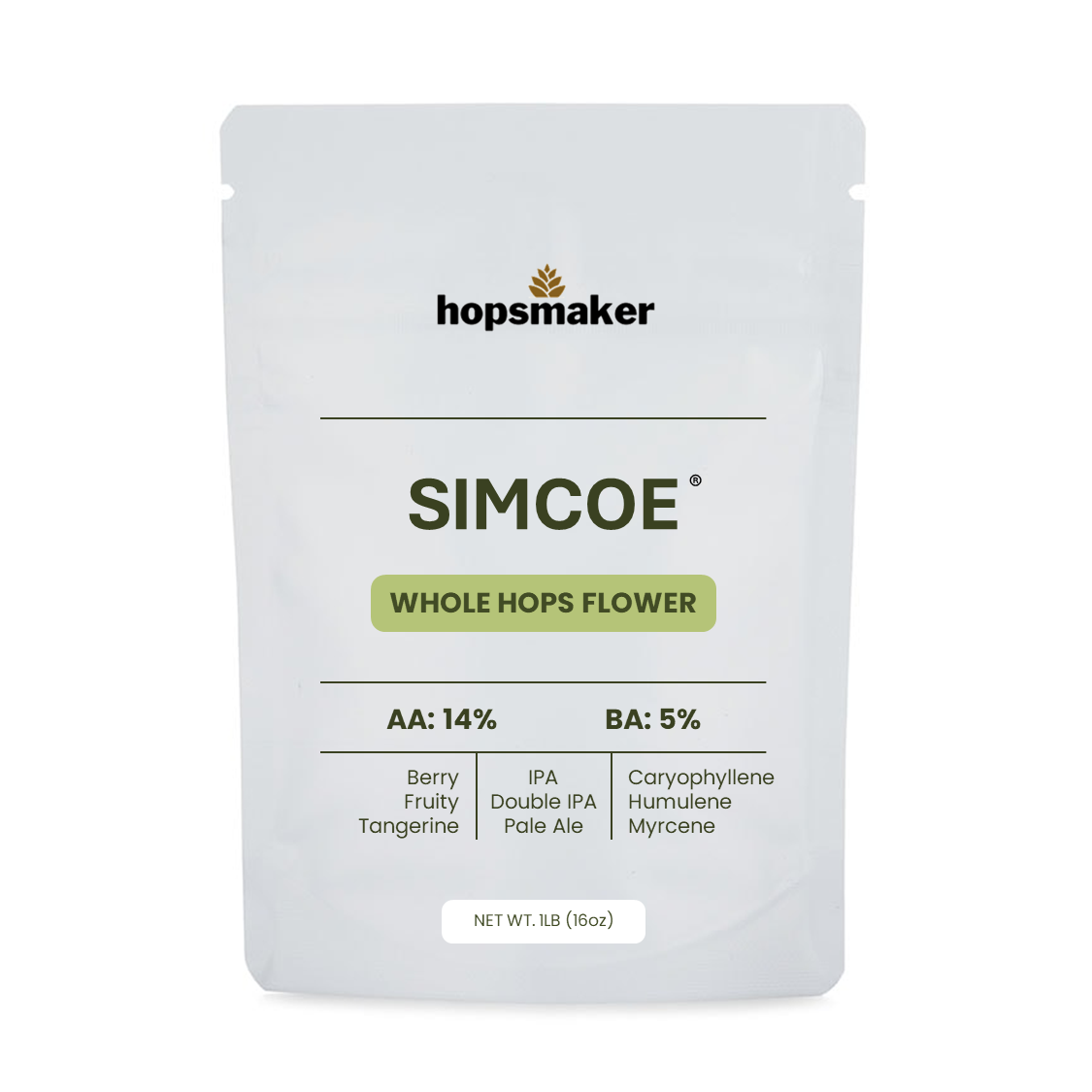 Simcoe® - Whole Hops Flower – hopsmaker